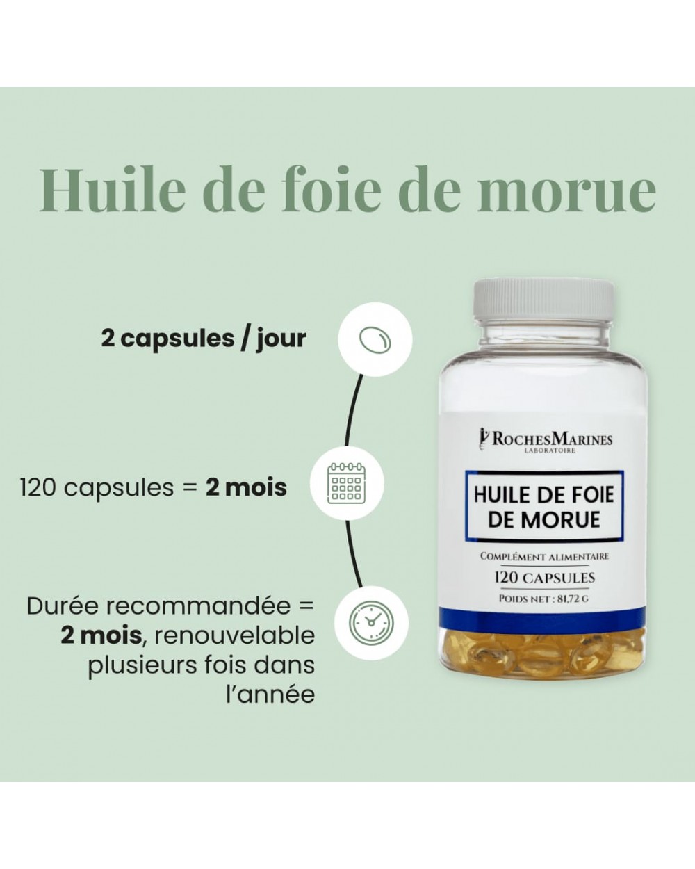 Complément alimentaire Huile de foie de morue