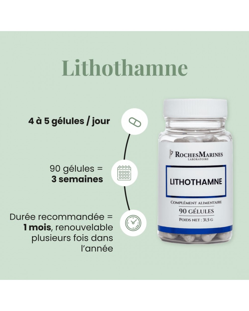 Complément alimentaire Lithothamne